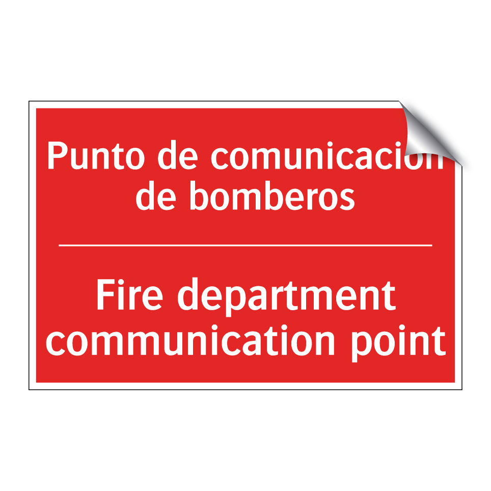 Punto de comunicación de /.../ - Fire department communication /.../
