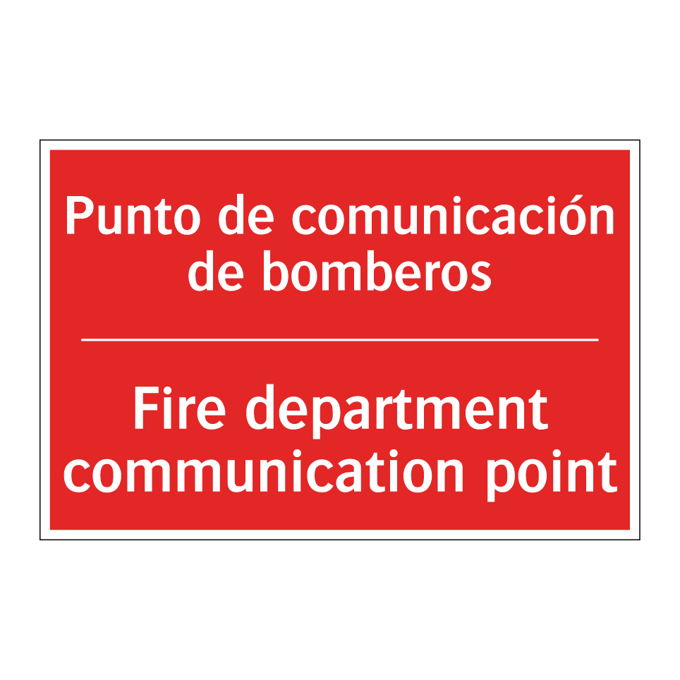 Punto de comunicación de /.../ - Fire department communication /.../