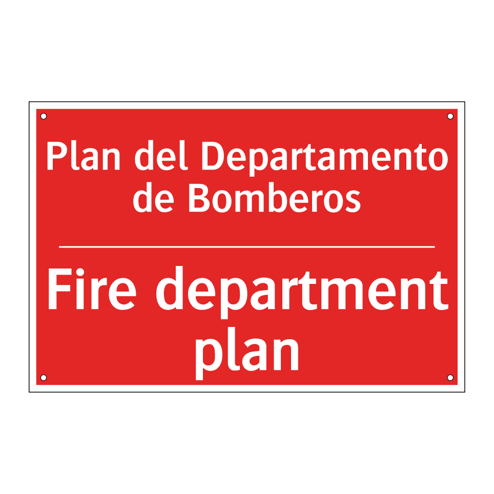Plan del Departamento de /.../ - Fire department plan