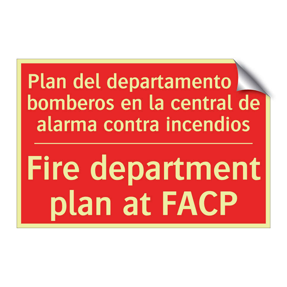 Plan del departamento de /.../ - Fire department plan at FACP