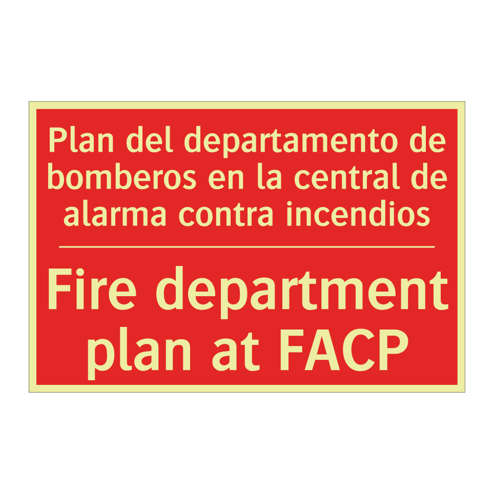 Plan del departamento de /.../ - Fire department plan at FACP