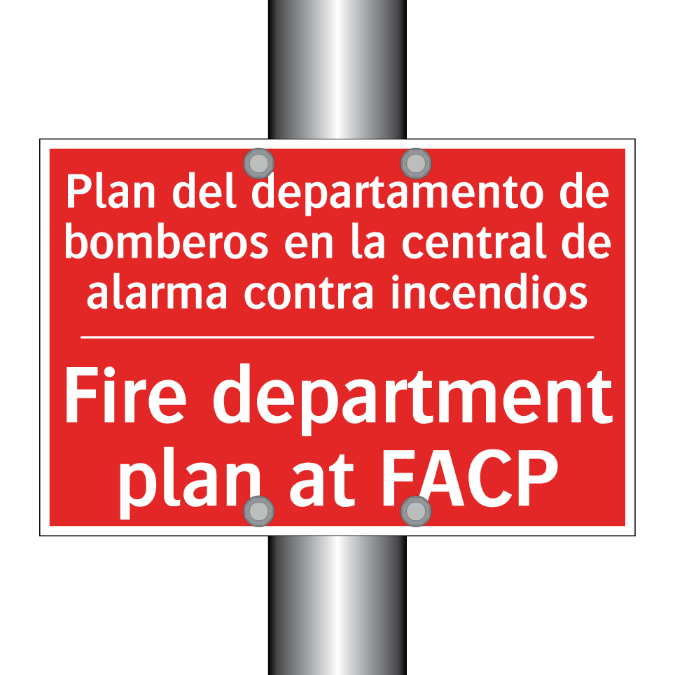 Plan del departamento de /.../ - Fire department plan at FACP