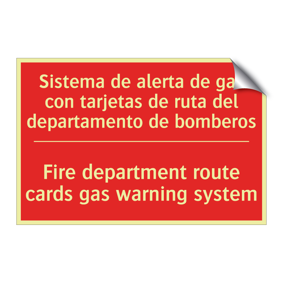 Sistema de alerta de gas con /.../ - Fire department route cards /.../