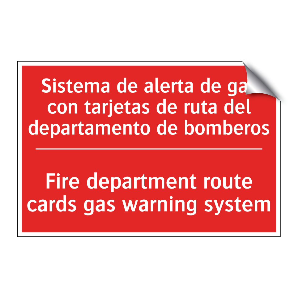 Sistema de alerta de gas con /.../ - Fire department route cards /.../