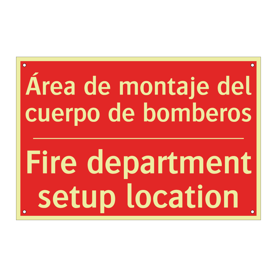 Área de montaje del cuerpo de /.../ - Fire department setup location