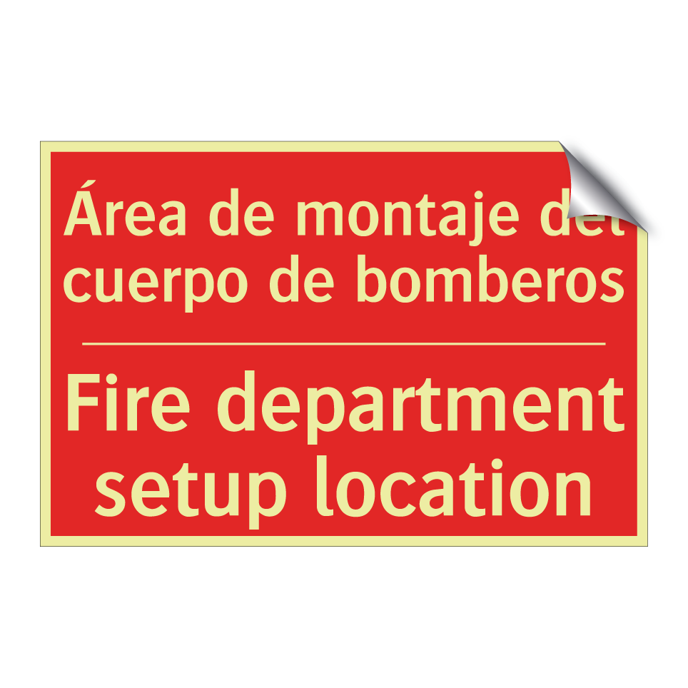 Área de montaje del cuerpo de /.../ - Fire department setup location