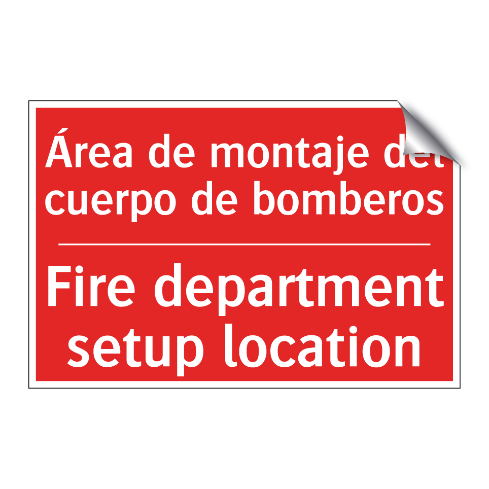 Área de montaje del cuerpo de /.../ - Fire department setup location