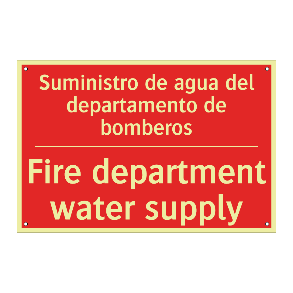 Suministro de agua del /.../ - Fire department water supply