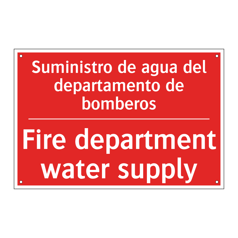 Suministro de agua del /.../ - Fire department water supply