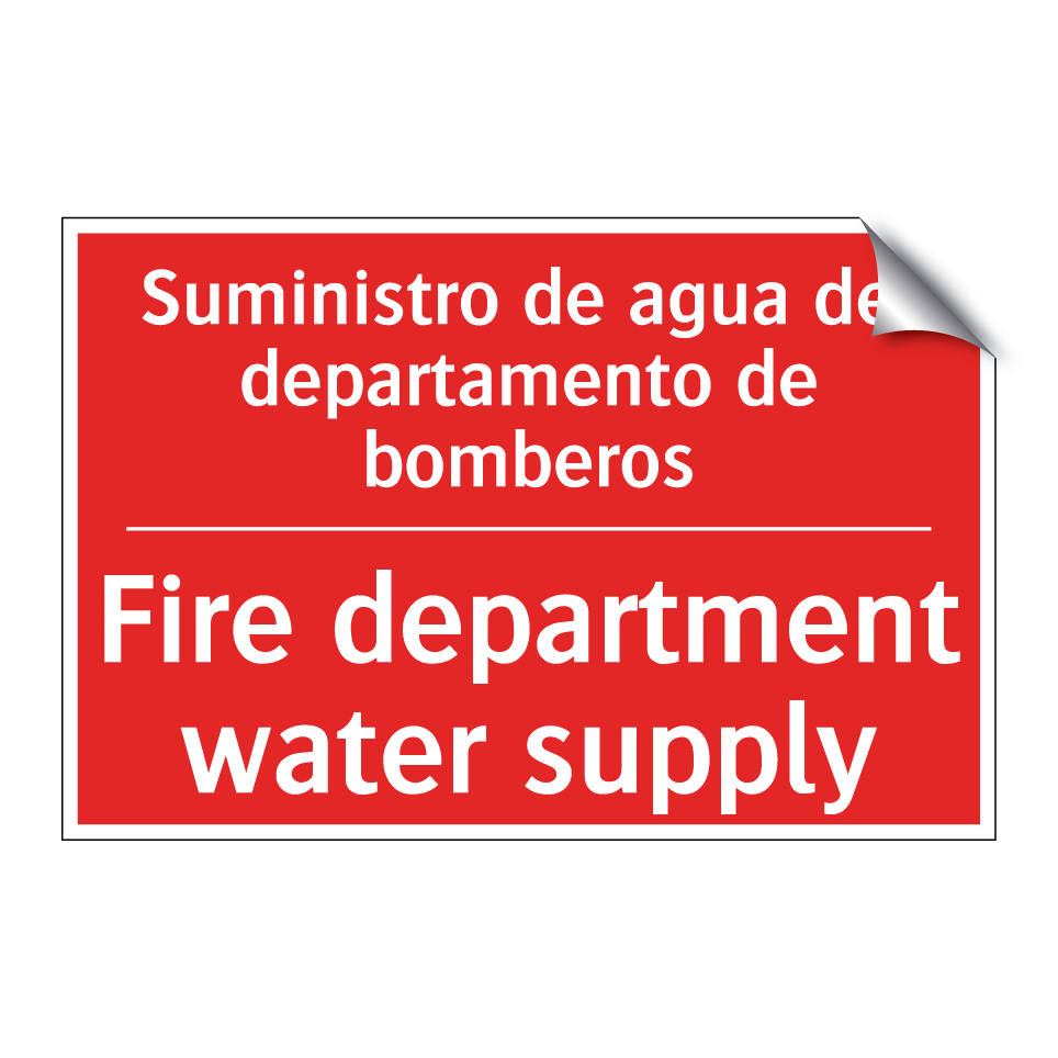 Suministro de agua del /.../ - Fire department water supply
