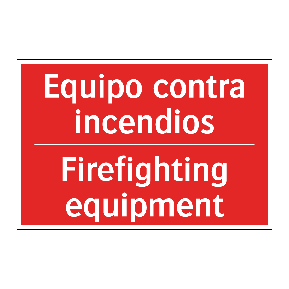 Equipo contra incendios - Firefighting equipment