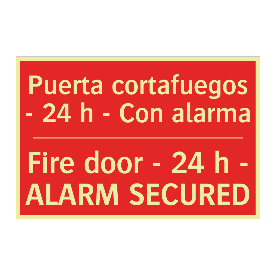 Puerta cortafuegos - 24 h - /.../ - Fire door - 24 h - ALARM /.../