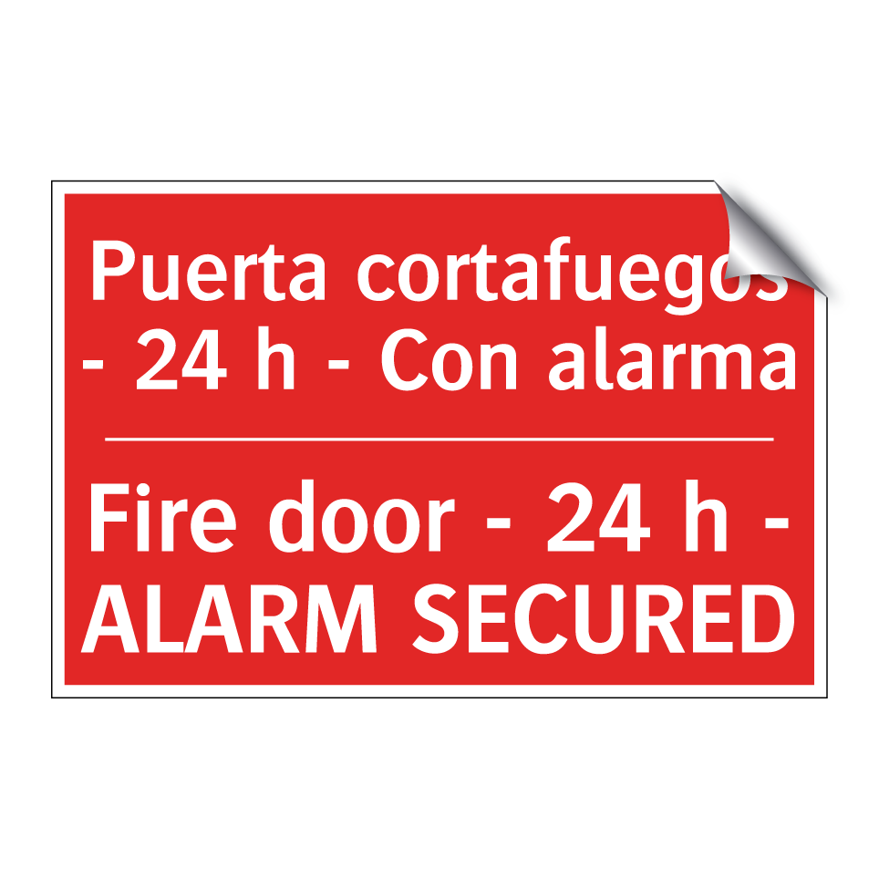 Puerta cortafuegos - 24 h - /.../ - Fire door - 24 h - ALARM /.../