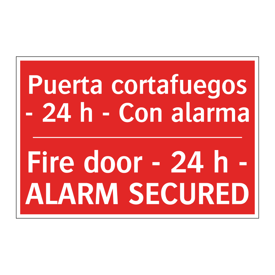 Puerta cortafuegos - 24 h - /.../ - Fire door - 24 h - ALARM /.../