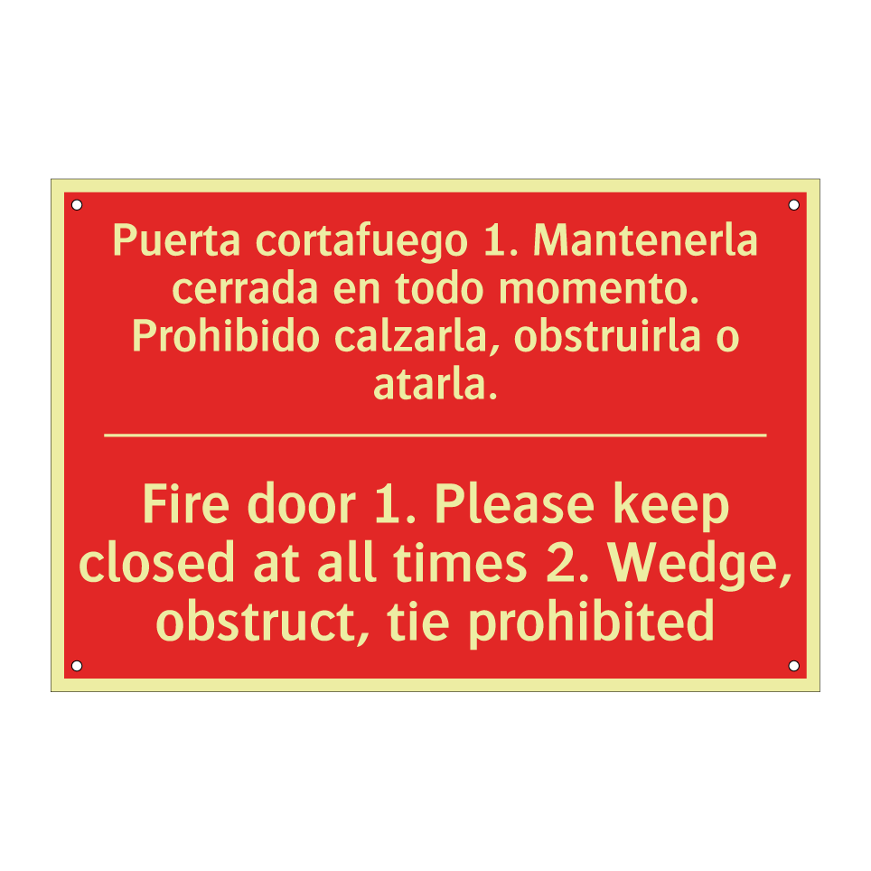Puerta cortafuego 1. /.../ - Fire door 1. Please keep /.../