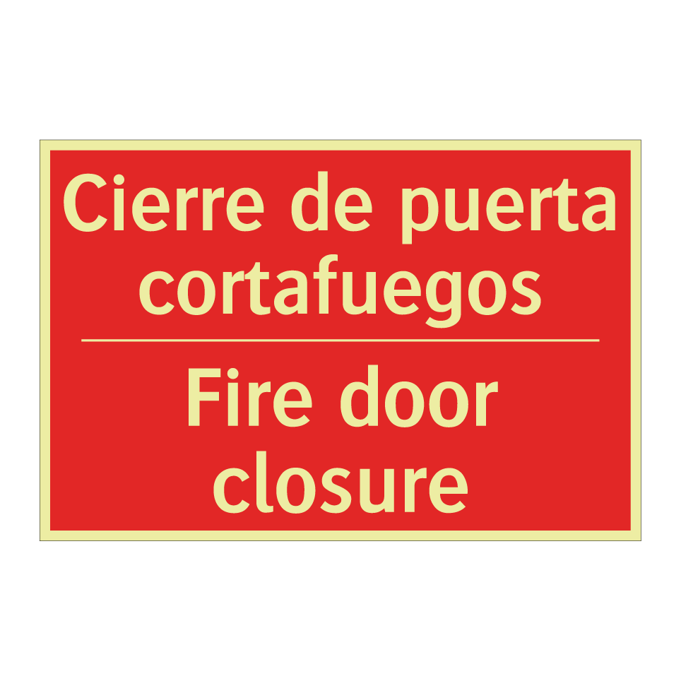 Cierre de puerta cortafuegos - Fire door closure
