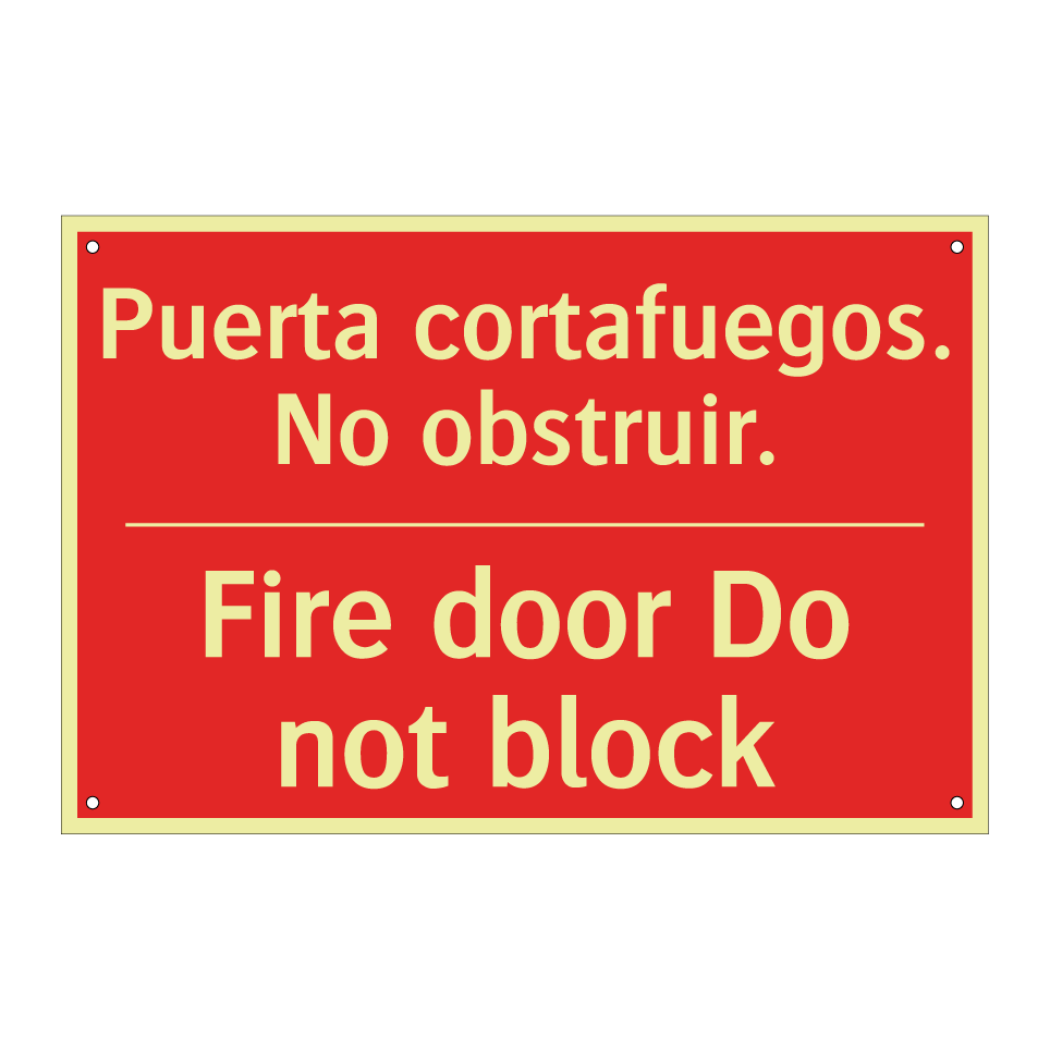 Puerta cortafuegos. No /.../ - Fire door Do not block