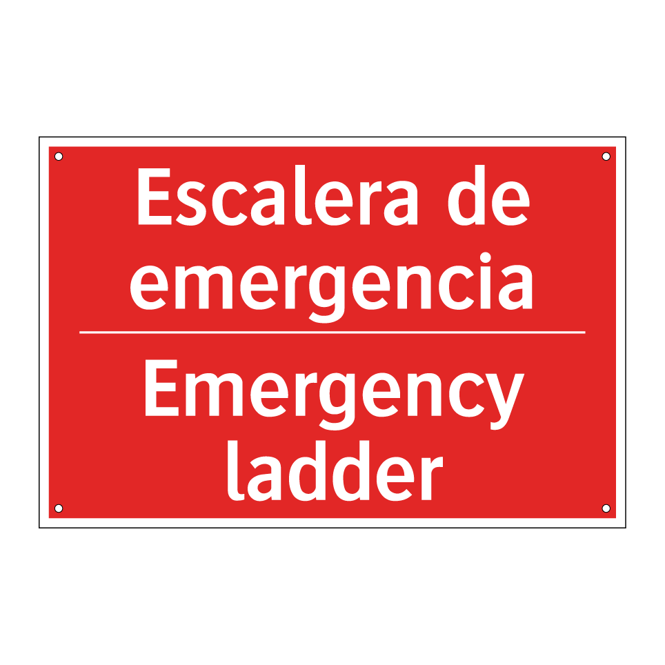 Escalera de emergencia - Emergency ladder