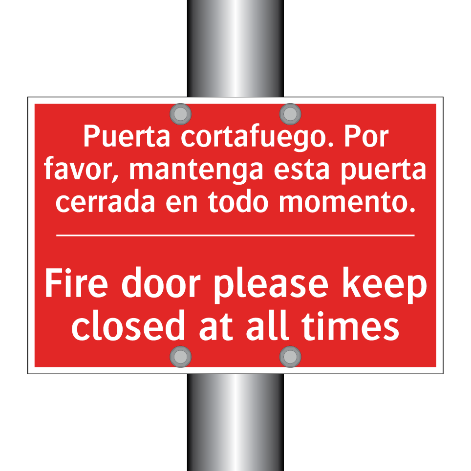 Puerta cortafuego. Por favor, /.../ - Fire door please keep closed /.../