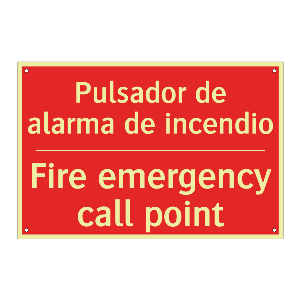 Pulsador de alarma de incendio - Fire emergency call point