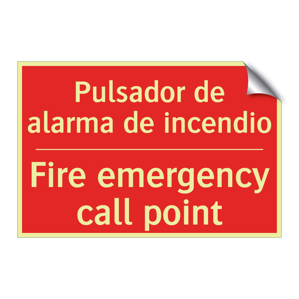 Pulsador de alarma de incendio - Fire emergency call point
