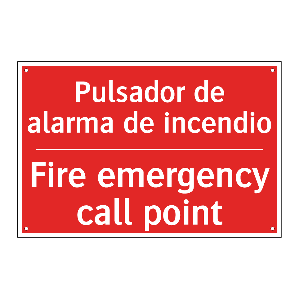 Pulsador de alarma de incendio - Fire emergency call point