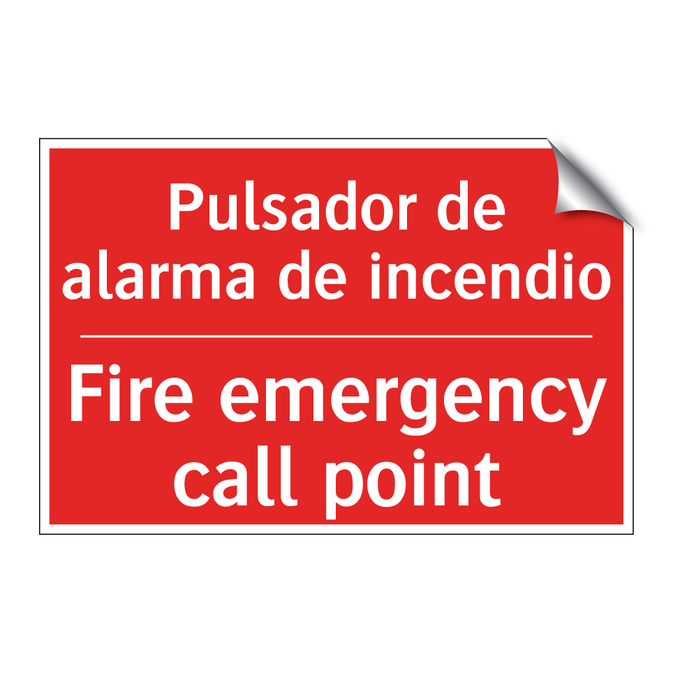 Pulsador de alarma de incendio - Fire emergency call point