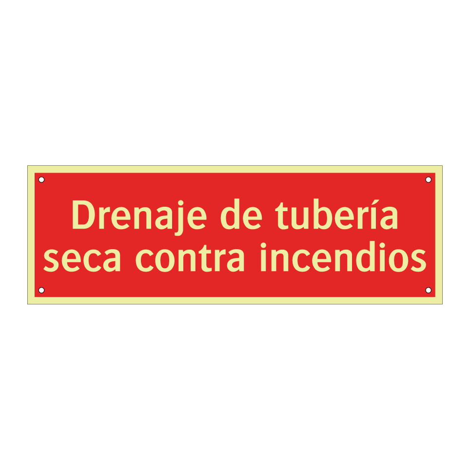 Drenaje de tubería seca contra incendios