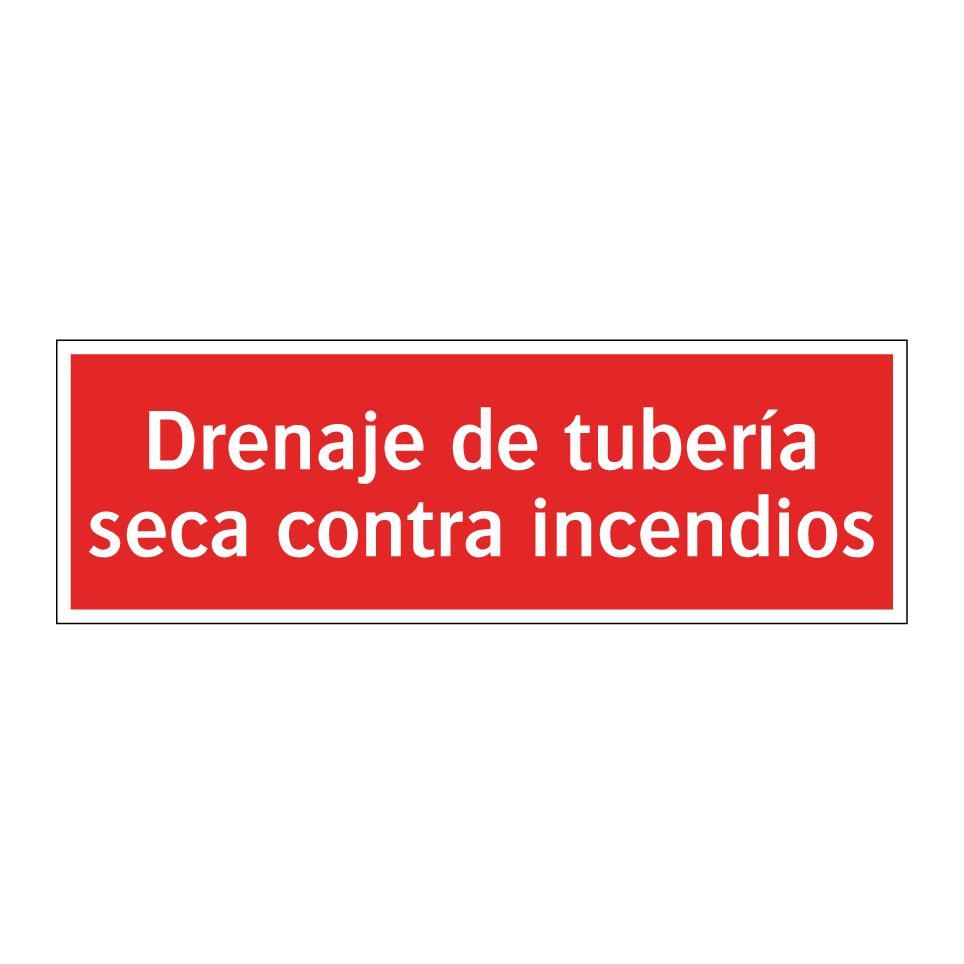 Drenaje de tubería seca contra incendios