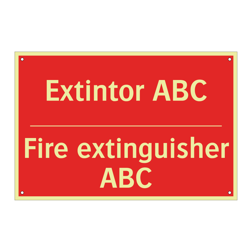 Extintor ABC - Fire extinguisher ABC