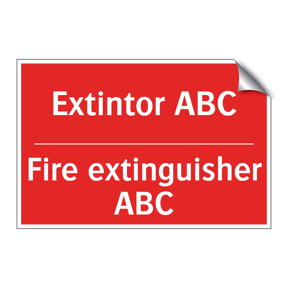 Extintor ABC - Fire extinguisher ABC