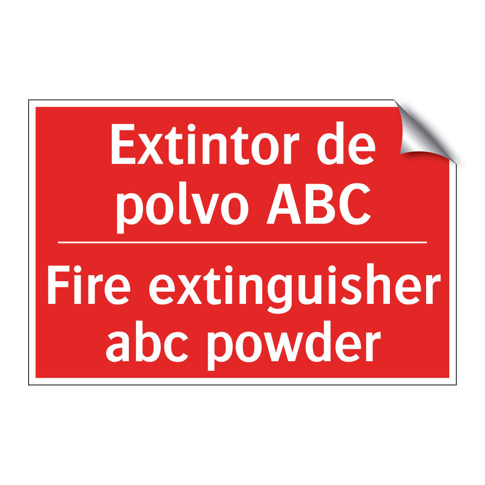 Extintor de polvo ABC - Fire extinguisher abc powder