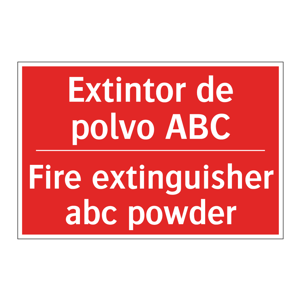 Extintor de polvo ABC - Fire extinguisher abc powder