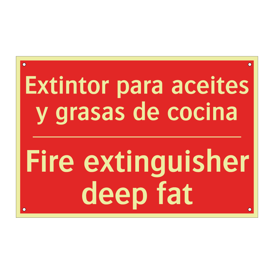 Extintor para aceites y /.../ - Fire extinguisher deep fat