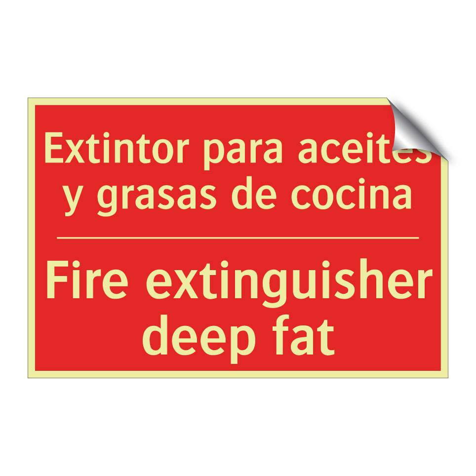 Extintor para aceites y /.../ - Fire extinguisher deep fat