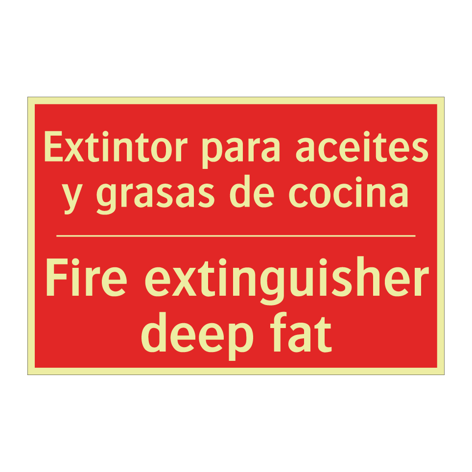 Extintor para aceites y /.../ - Fire extinguisher deep fat