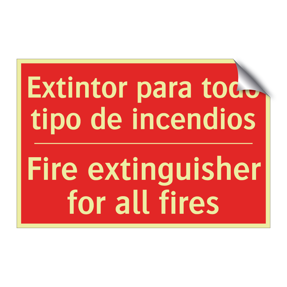 Extintor para todo tipo de /.../ - Fire extinguisher for all /.../