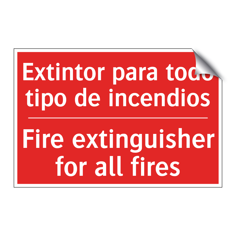 Extintor para todo tipo de /.../ - Fire extinguisher for all /.../