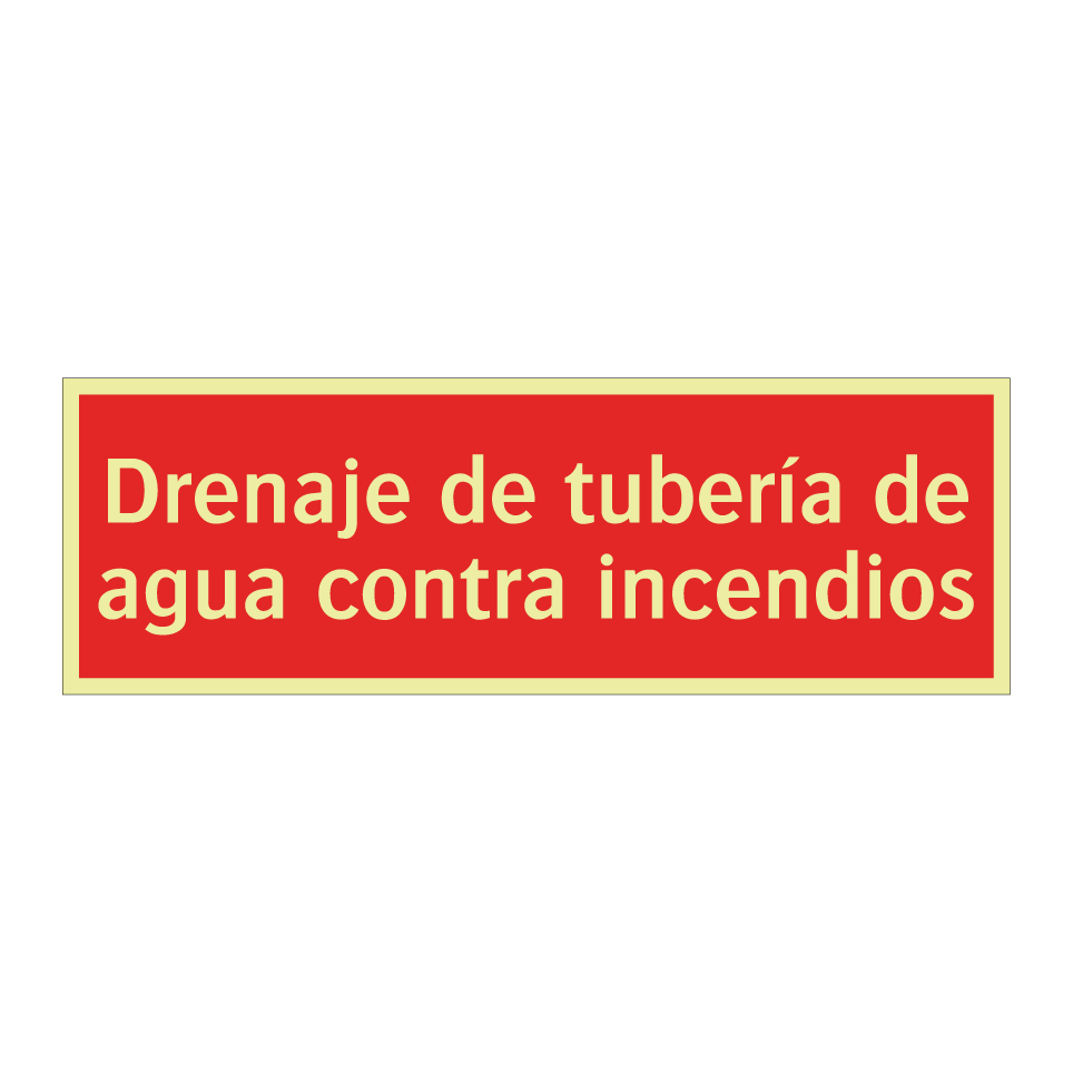 Drenaje de tubería de agua contra incendios