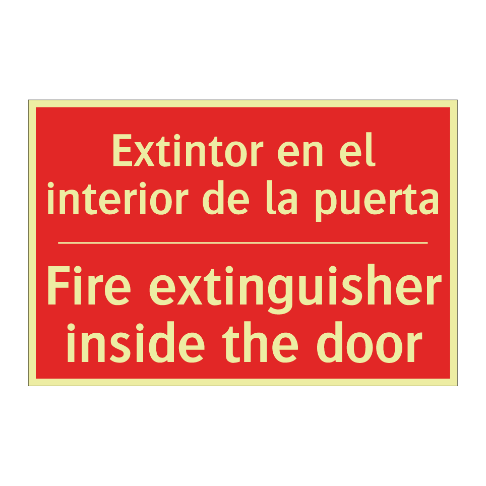 Extintor en el interior de la /.../ - Fire extinguisher inside the /.../