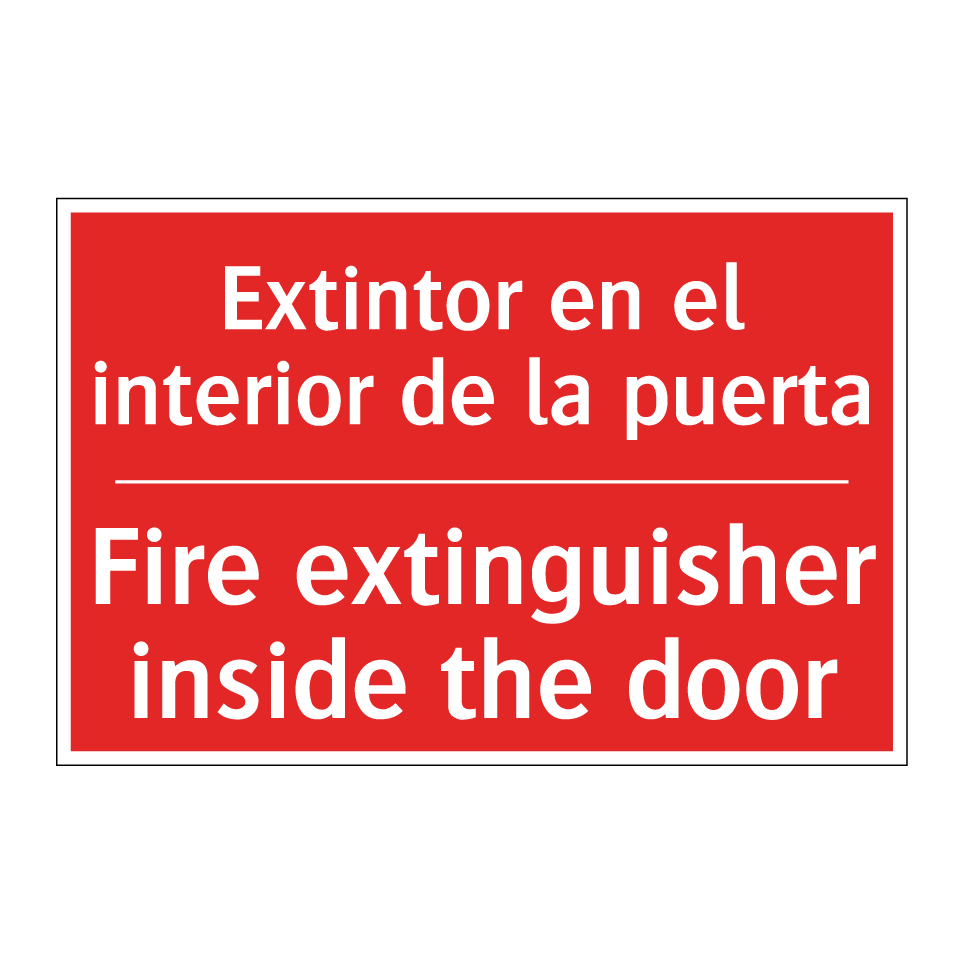 Extintor en el interior de la /.../ - Fire extinguisher inside the /.../