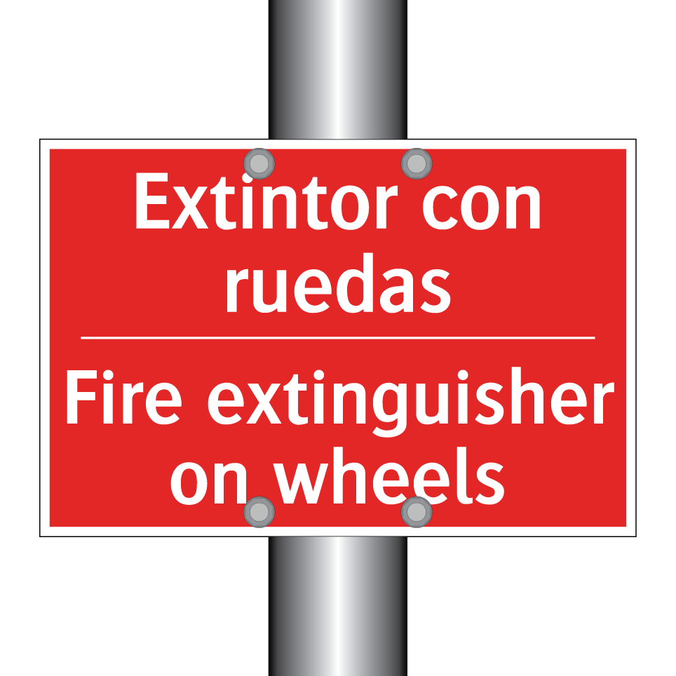Extintor con ruedas - Fire extinguisher on wheels
