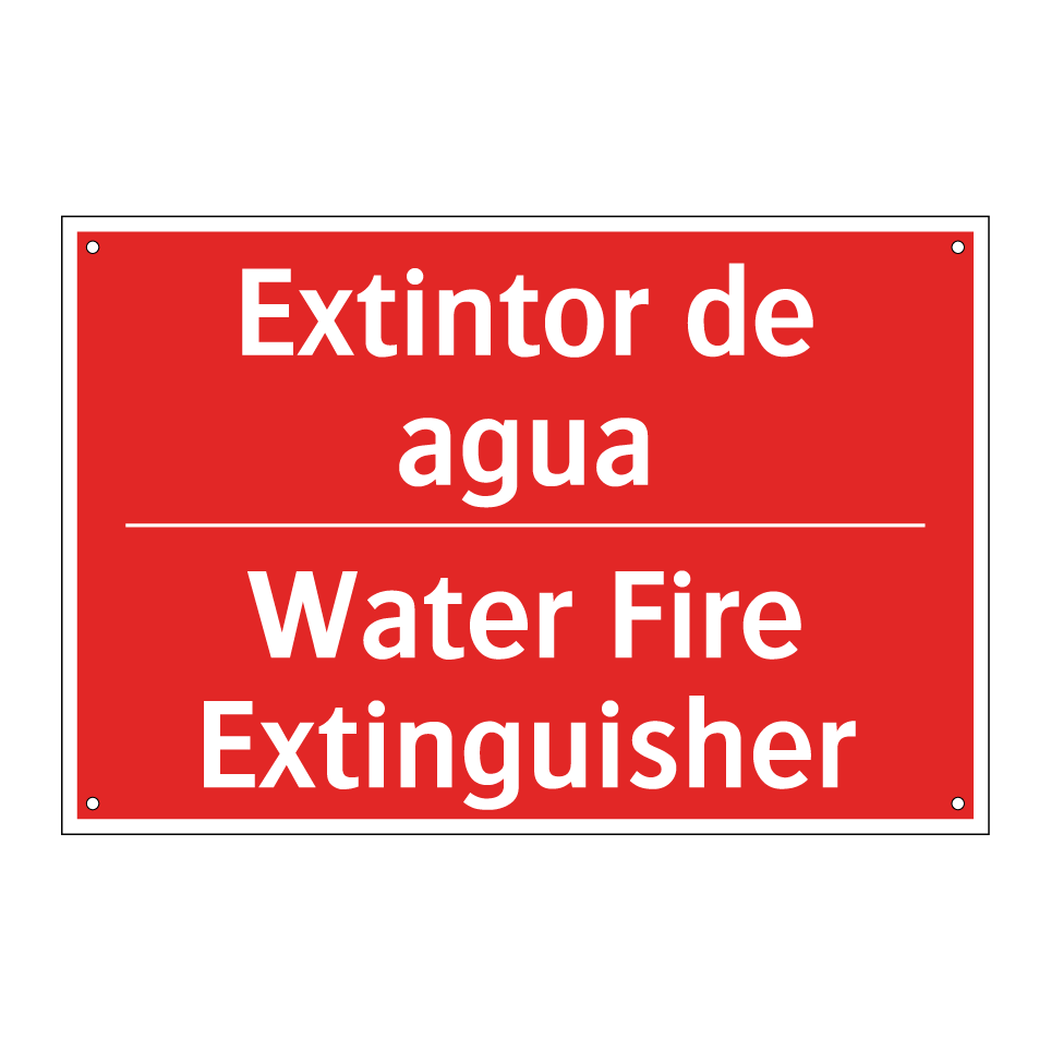 Extintor de agua - Water Fire Extinguisher