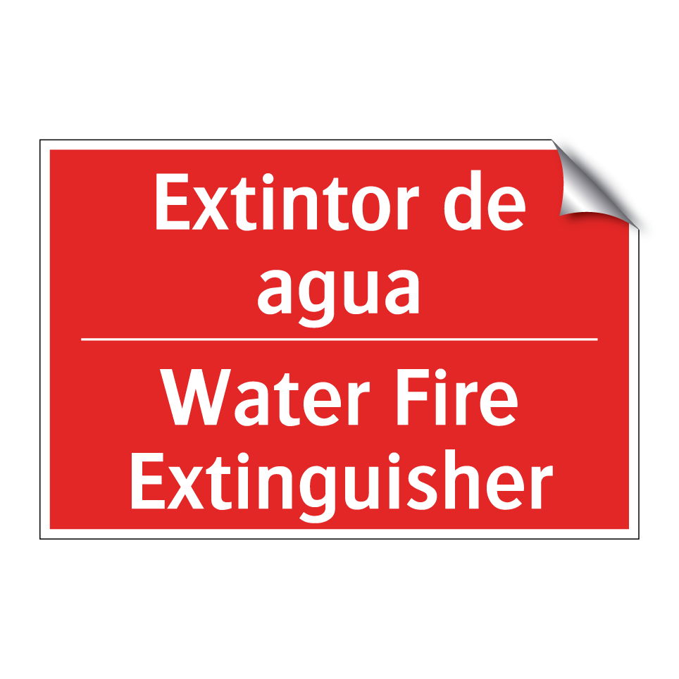 Extintor de agua - Water Fire Extinguisher