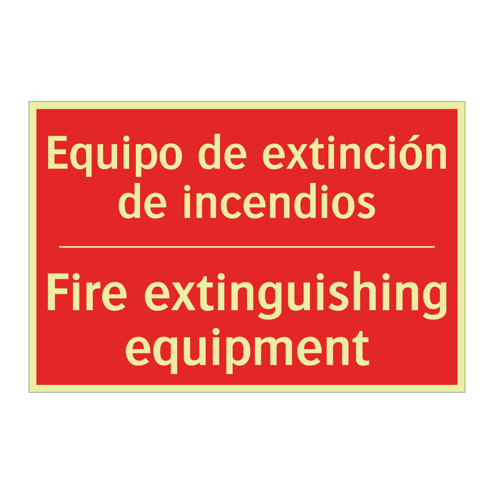 Equipo de extinción de /.../ - Fire extinguishing equipment