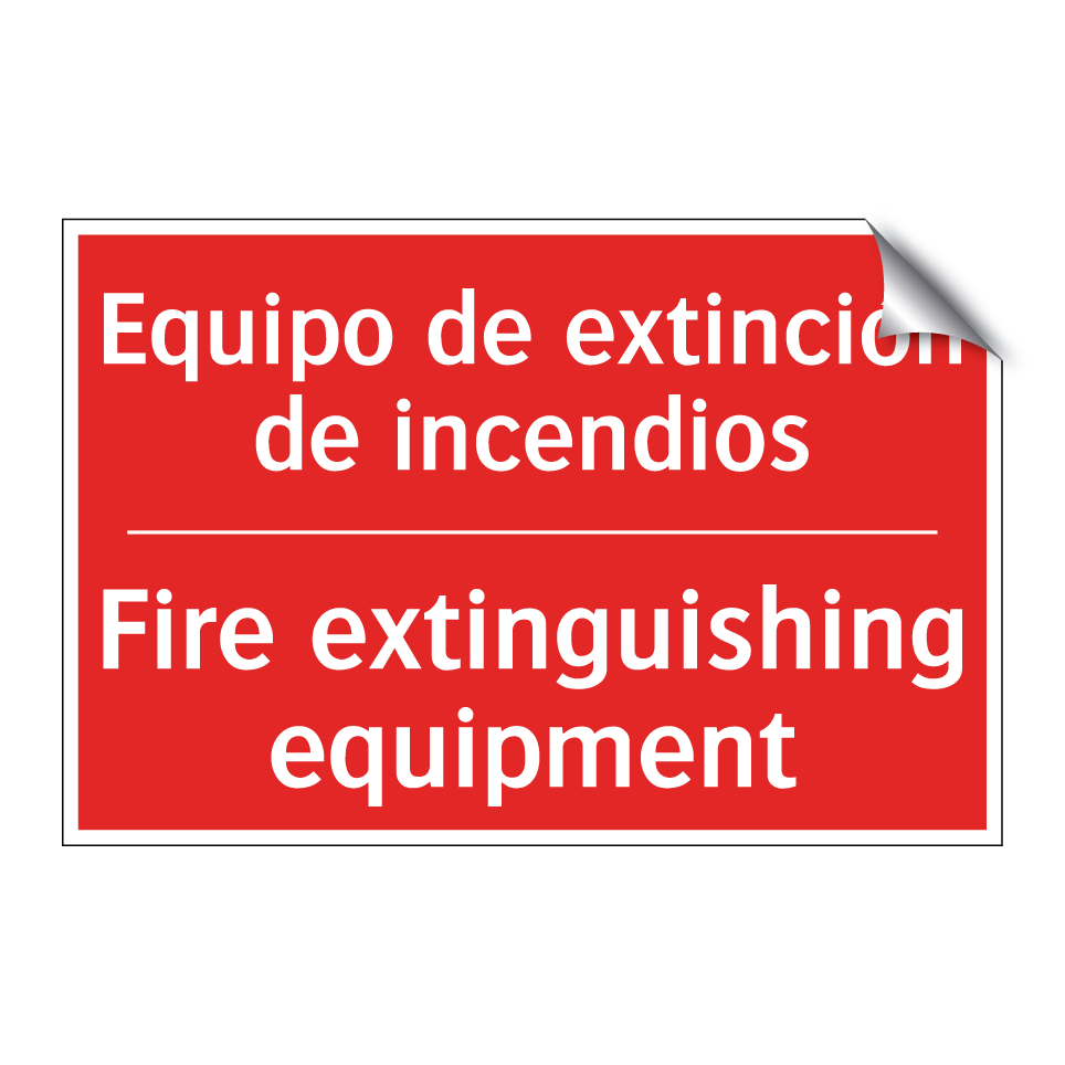 Equipo de extinción de /.../ - Fire extinguishing equipment