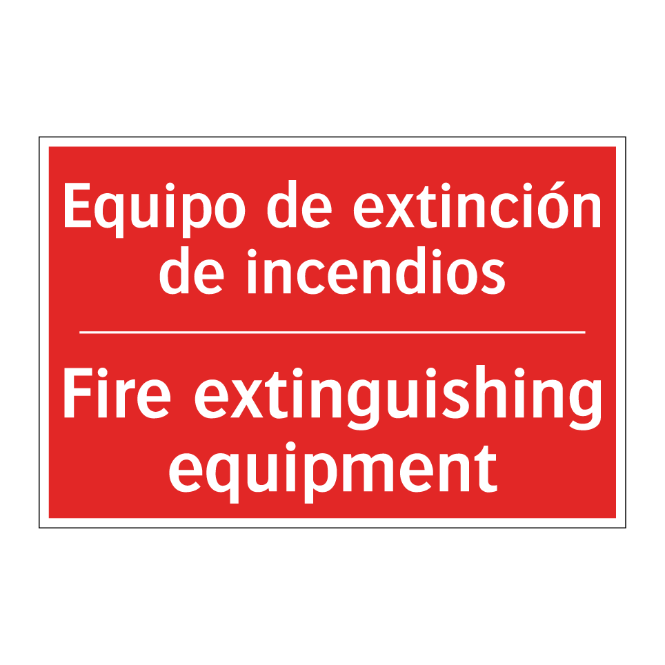 Equipo de extinción de /.../ - Fire extinguishing equipment