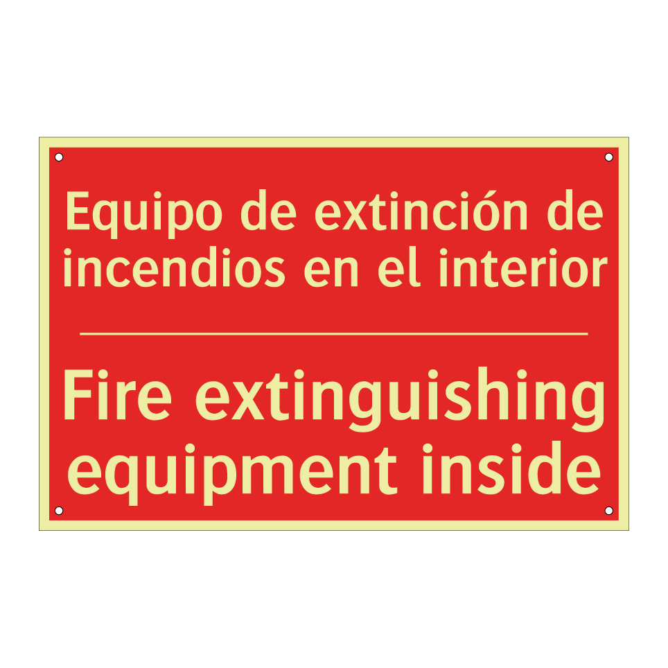 Equipo de extinción de /.../ - Fire extinguishing equipment /.../