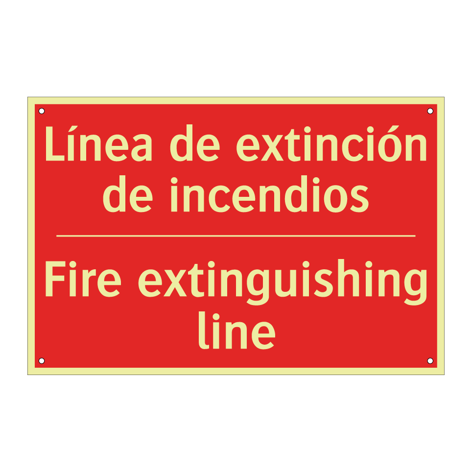Línea de extinción de /.../ - Fire extinguishing line