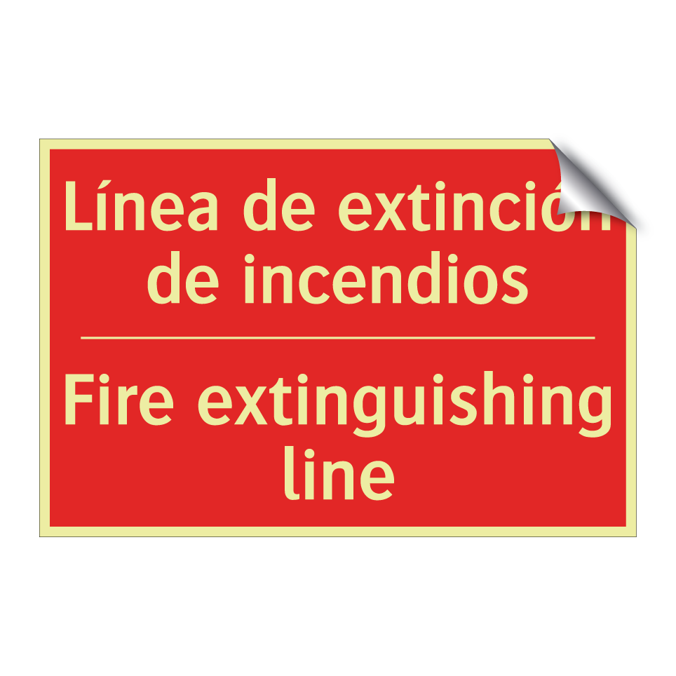 Línea de extinción de /.../ - Fire extinguishing line